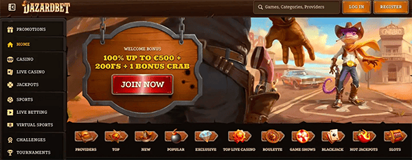 Dazardbet™ App herunterladen & registrieren